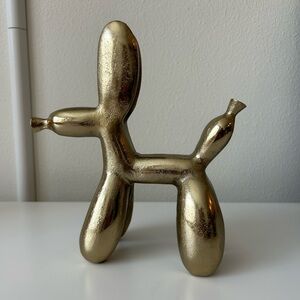 Gold balloon dog decoration